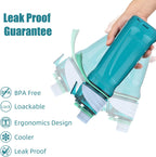 950ml Spray Water Bottles for Kids Water Bottle with Spray Mist Leakproof Misting Drinking Bottle for Cycling Hiking Climbing Outdoor Sport Hydration Cooling(Blue)