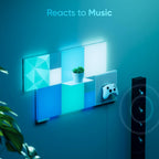 Blocks Expansion Kit | 2 Textured Squares, 3D Multi-Faceted RGBW Color-Changing Light Panel, Adjustable Colour Temperature 1200K-6500K, Soft Lighting (23.1 x 23.1 cm Each)