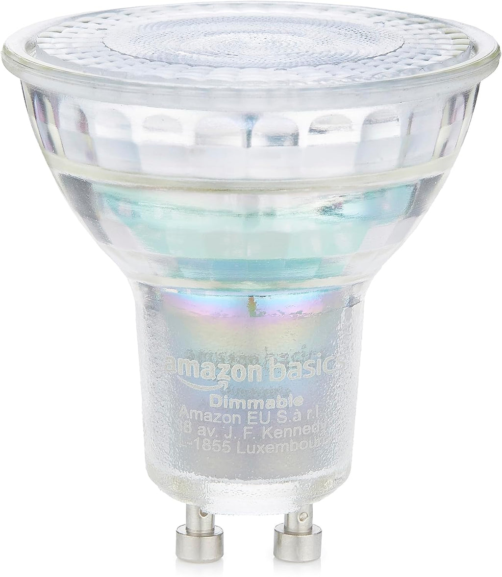 Professional LED GU10 Spotlight Bulb, 3.7W (equivalent to 35W) Cool White, Dimmable (6-Pack)