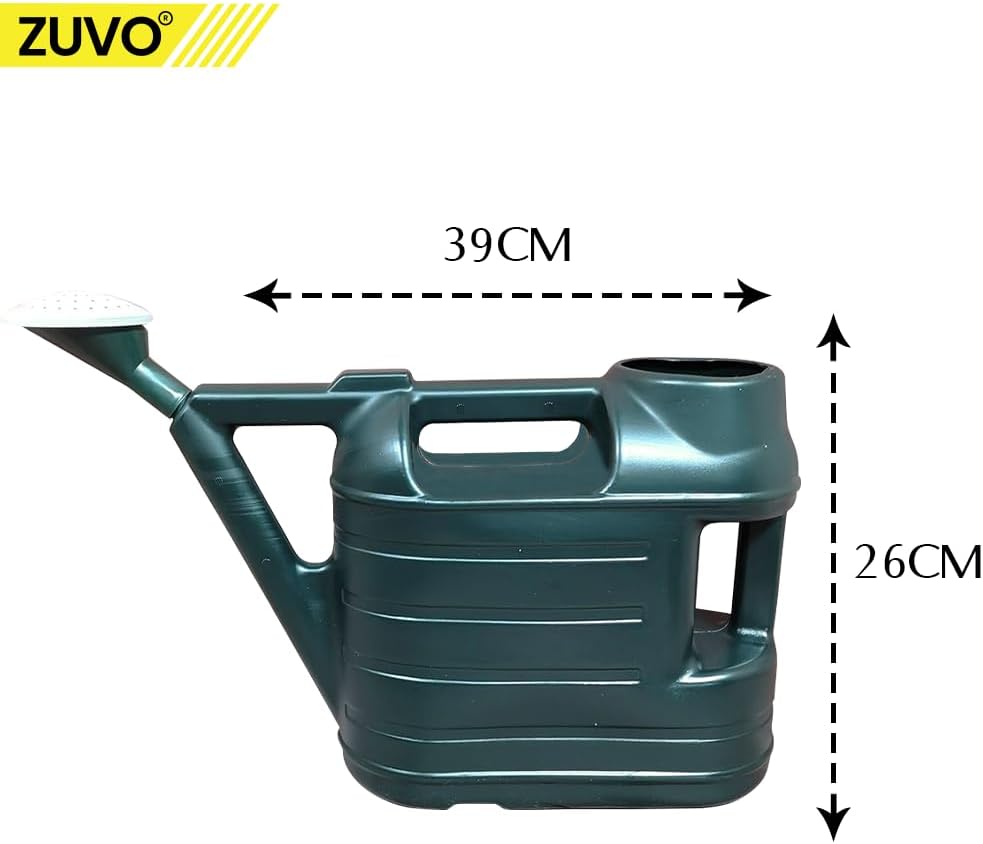 Watering Can Outdoor 6.5 L - Perfect Gardening Tool for Watering Plants - Light Weight Watering Cans - Green - Zuvo