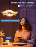 AI Smart Bulb E27, Music Sync WiFi Bulb, Voice Control Smart Screw Bulb, Colour Changing Light Bulbs, RGBCCT, Work with Alexa & Google Assistant, Personalized AI Lighting Designer