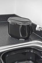 515630 2.5 Litre Kitchen Compost Caddy, Black/Grey, 2.5L