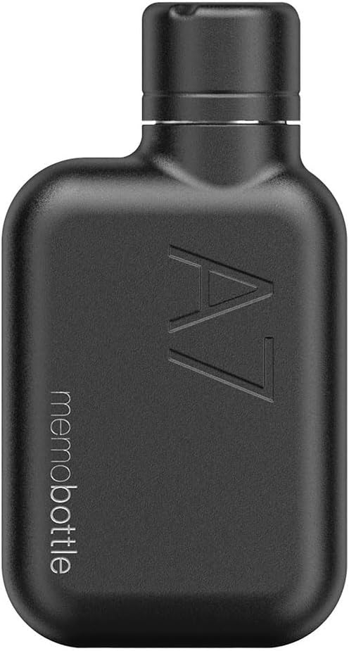 A7 Stainless Steel - 8oz / 250ml - Flat water bottle designed to fit in your bag - Black