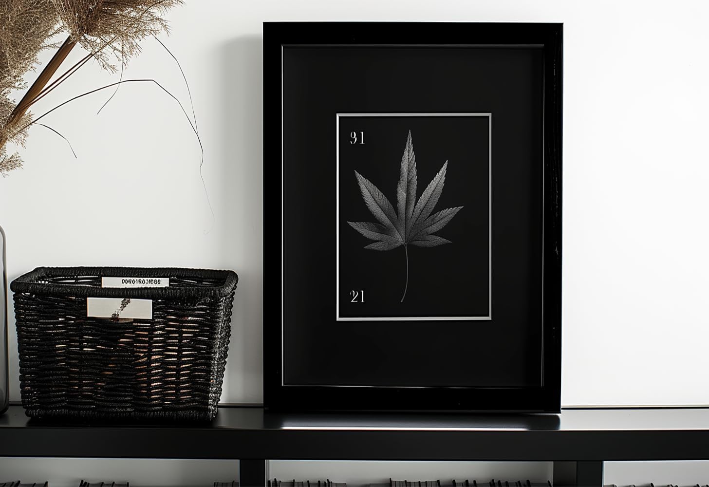 Black A4 Frame Set of 4 (21x29.7cm) with Mount for 19x14cm | Poster & Certificate Frame | Wall Mount or Table Top Display | Classic Style