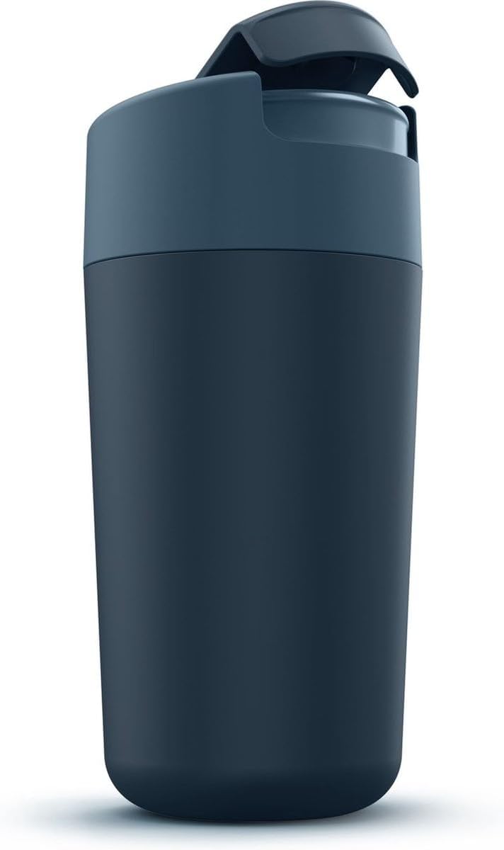 Sipp Travel mug, Hygienic, Leakproof reusable mug, Coffee & Tea Cup with Lid - 454 ml (16 fl. oz) - Blue