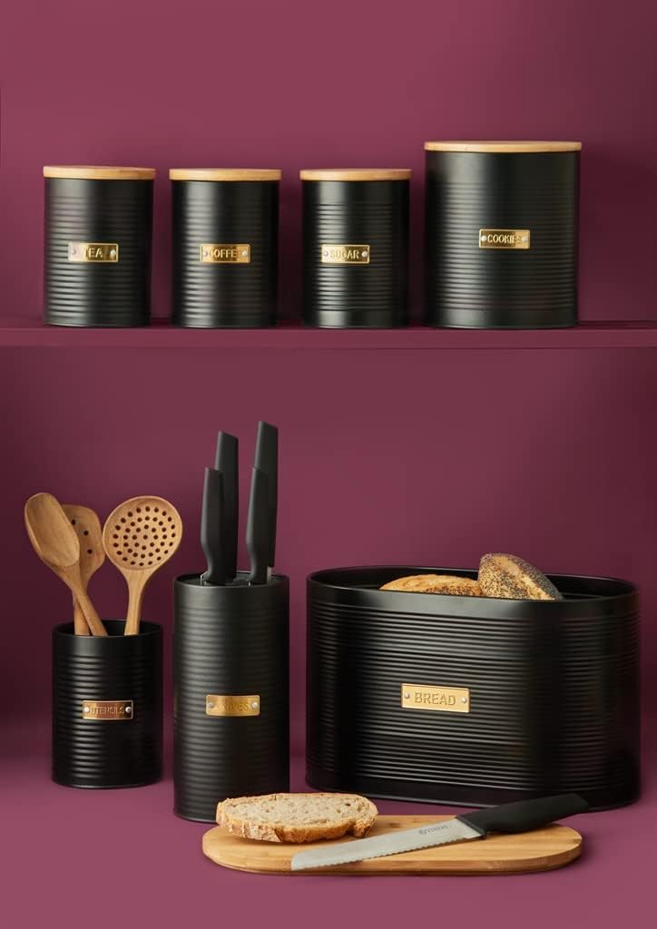 Otto Black Bread Bin