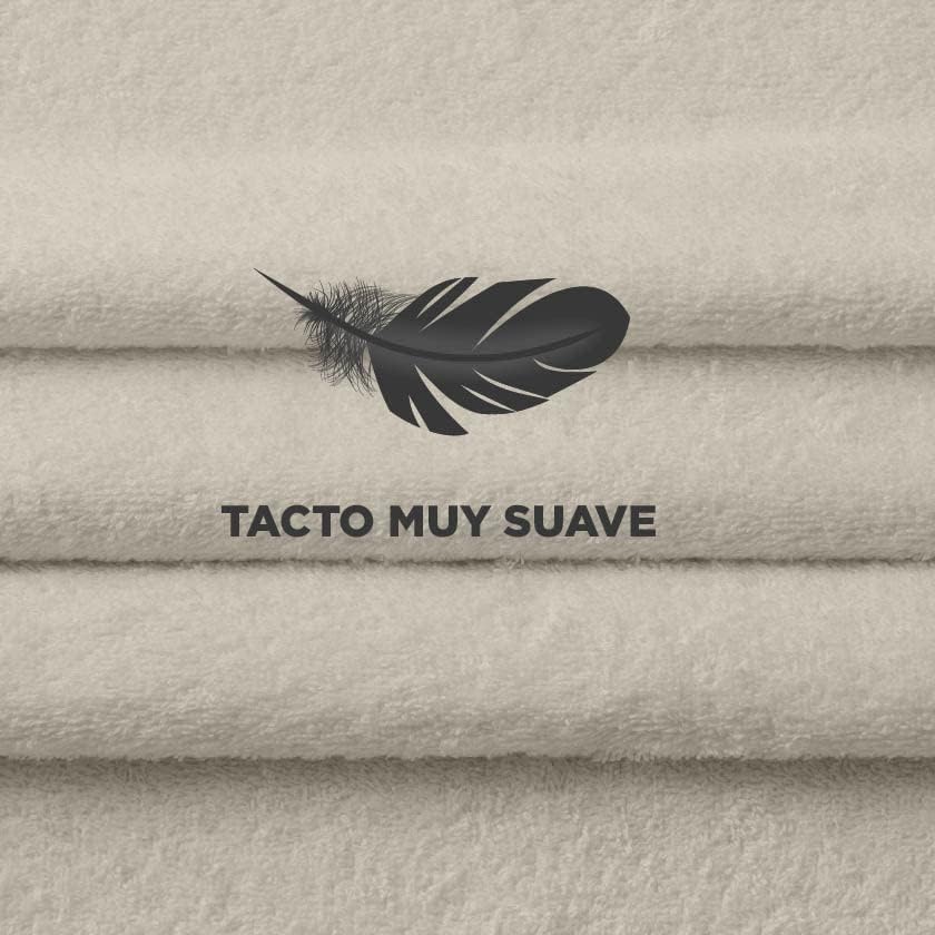 Degrees home - Set of 2 Bath or Shower Towels – Set of 2 – 100% Cotton – 480 g/m2 – 130 x 65 cm