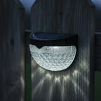 Solar Lights Outdoor Garden - Pack of 8 Outdoor Lights - Waterproof Night Light for Pathway, Patio, Deck, Fence - Solar Security Light with Dusk to Dawn Sensor - Outdoor Lighting