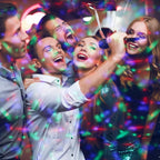 45390 Crystal Starball Disco Light/Mini Disco Lights/Battery Operated/Party Light for Kids Birthdays, Family Gatherings, & Christmas / 9cm x 9cm