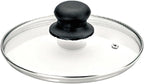 ibili "Prisma" Glass lid, Transparent/Silver/Black, 24 cm
