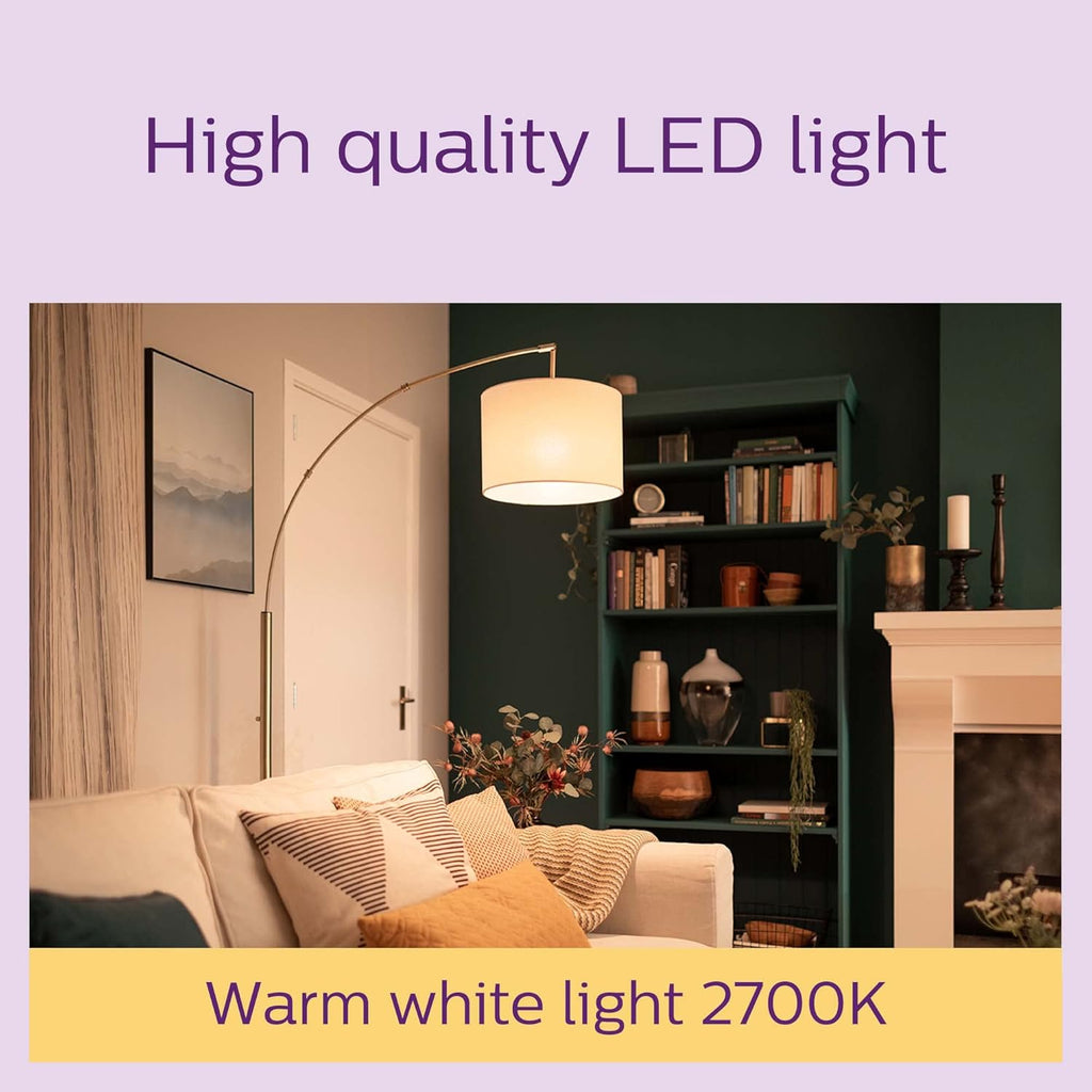 Philips LED Frosted A67 Light Bulb 2 Pack [Warm White 2700K - E27 Edison Screw] 100W, Non Dimmable. for Home Indoor Lighting, Value Range