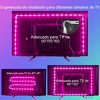 LED Strip Lights for TV, USB TV Backlight Kit with Remote, APP Control Sync to Music, 5050 RGB Smart LED Bias Lighting for HDTV (3m for 45"-60" TV)