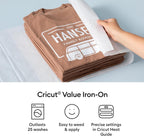 HTV Heat Transfer Vinyl | 1.5 m | Black | Iron-On HTV Vinyl for Fabric, Perfect for Custom T-Shirts & DIY Clothing