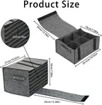 2 PCS Plate Cup Storage Box, Caravan Plate Holder, Camping Storage Bag, Plate and Cup Storage, for Protecting Motorhome Cupboard Kitchen Cookware