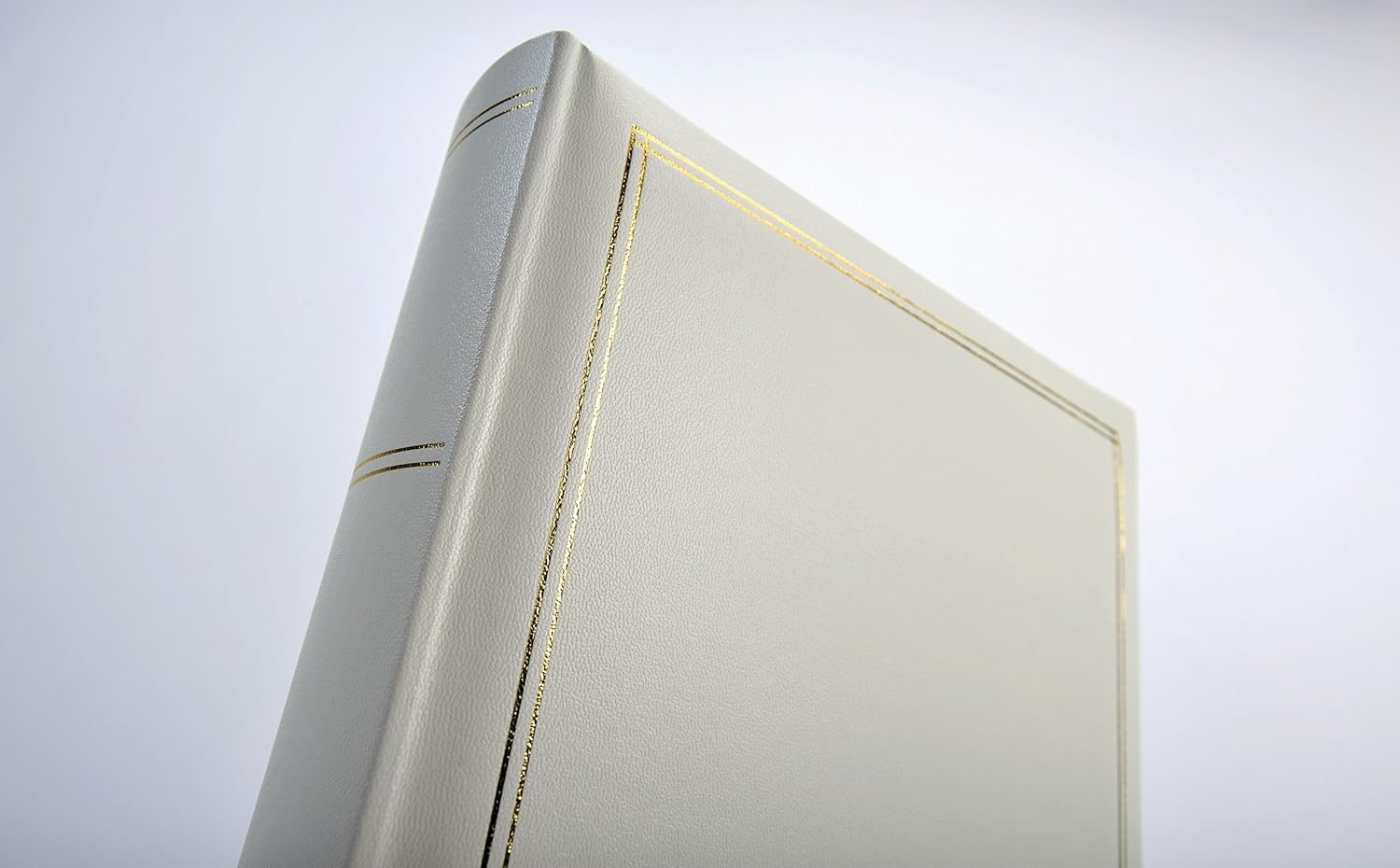 Photo Album White 200 Photos 10 x 15 cm Memo Slip-in Album Imitation Leather with Embossing, Monza ME-138-W