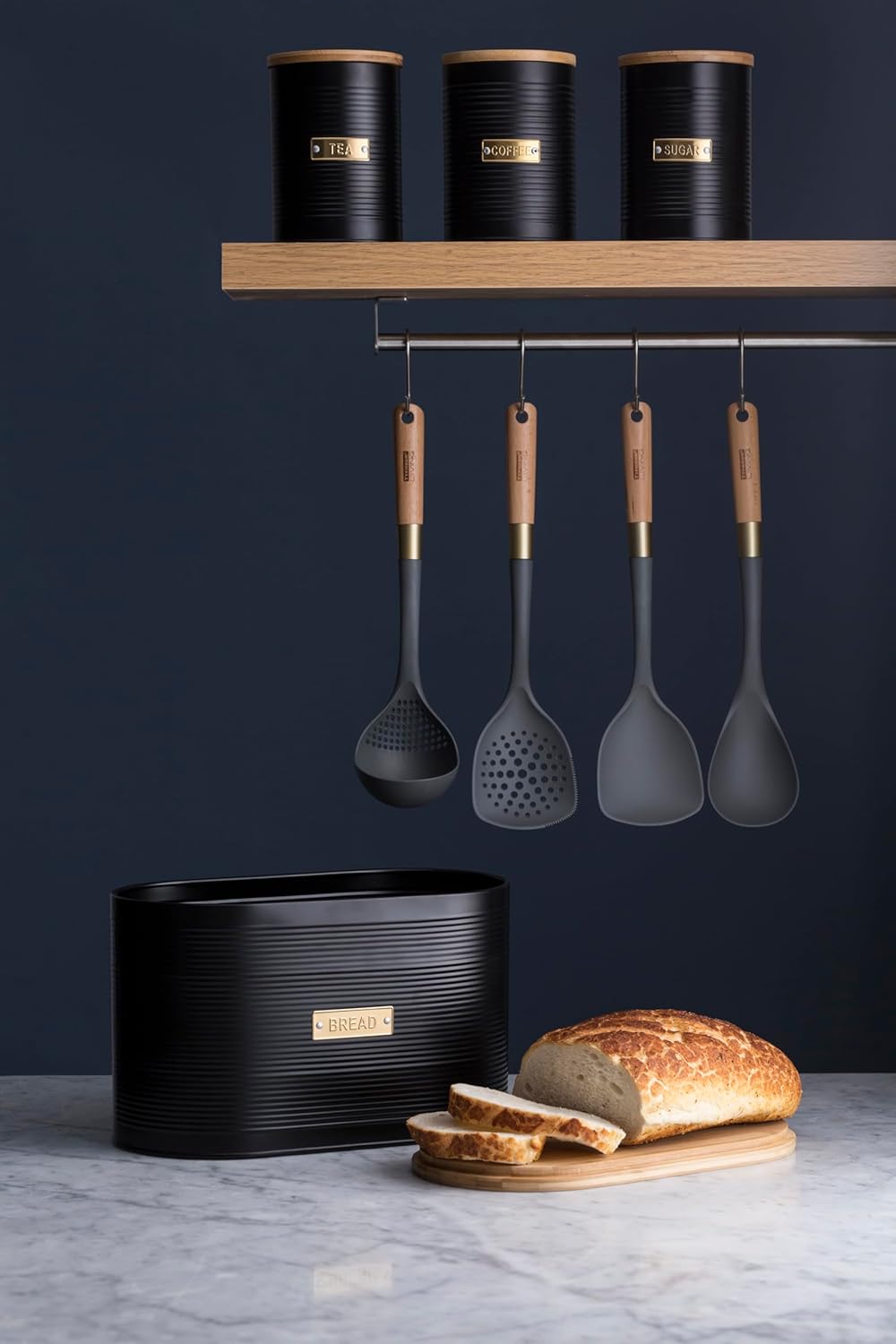 Otto Black Bread Bin
