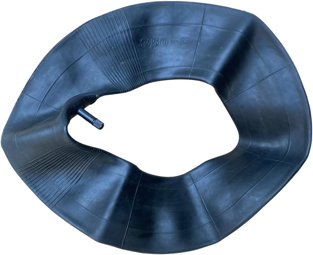 3.50-8 Inner Tube with TR13 Straight Valve for Wheelbarrow, Garden Cart and Sack Barrow Tyres - Butyl Rubber, 14 Inch Size, 8 Inch Rim
