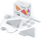 Shapes Triangle Starter Kit, 4 Smart Light Panels LED RGBW - Modular Wi-Fi Colour Changing Wall Lights, Works with Alexa Google Assistant Apple Homekit, for Room Decor & Gaming