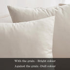 Christmas Velvet Cushion Covers Throw Pillow Case Soft Modern Decorative Square Luxury Pillowcases for Livingroom Bedroom with Invisible Zipper Set of 2 35cm x 35cm,14x14 Inches Cream White