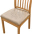 Dining Chair Covers for Set of 4 Waterproof Seat Slipcover PU leather Seat Covers for Dining Room kitchen Chairs Removable Chair Seat Cushion Cover with Fixing Buckle