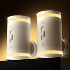Night Light Plug in Wall, with Dusk to Dawn Photocell Sensor, 3000K Warm White, Brightness Adjustable, LED Night Light for Kid Sand Maternal, Bedroom, Hallway, Stairs, 2 Pack