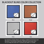 Versatile Portable Roller Blind-Stick On Blackout Curtains for Windows,Temporary Curtains, Any Size and Shape-Bedroom,Indoor & Outdoor-Blackout Blind-Gray