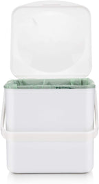 3.5L Caddy, Kitchen Food Waste Caddy, Recycle Bins for Kitchen, Multipurpose Storage Caddy, Removable Bag Retention Ring & Sturdy Handle, Choice of Colours, Made in the UK