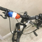 Bicycle Police Siren Bike LED Light Electric Horn Bicycle Police Sound Light 4 Sounds Melody Bicycle Power Horn Siren Bell 6-LED Flashing Blue and Red Bicycle Safety Light for Mountain Bike Road Bike