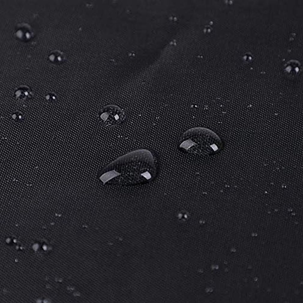 Shower Curtain for Bathroom, Water and Mould Resistant PEVA Bathroom Curtain with Grommets & 12 Hooks, Machine Washable, 180 x 180 cm (71 x 71 Inch), Black