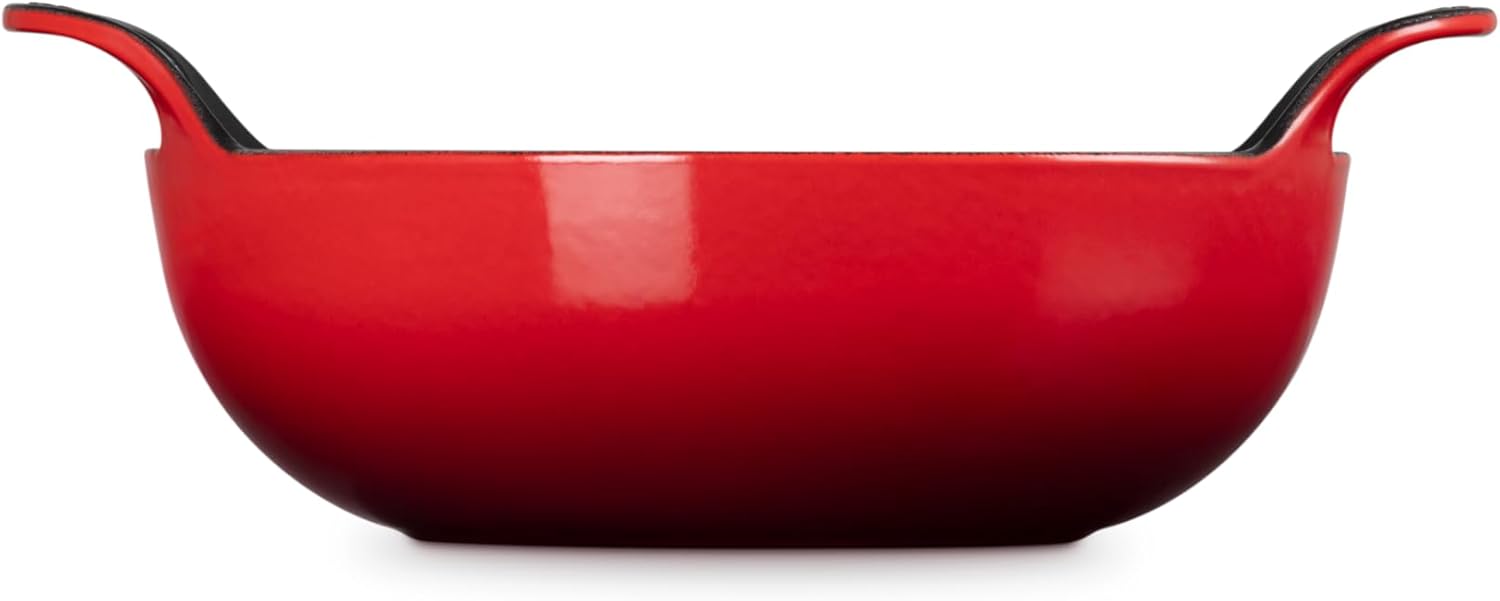 Enamelled Cast Iron Balti Dish, 24 cm, Cerise, 20142240600460