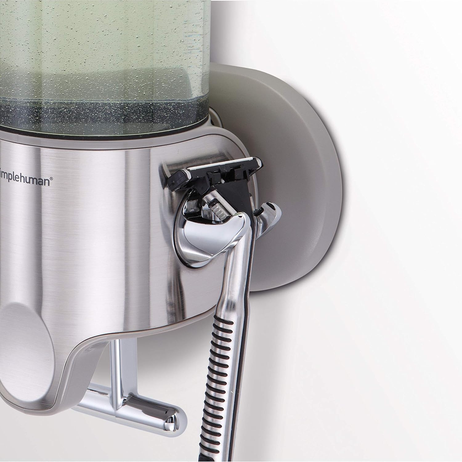 BT1034 444ml Single Wall Mounted Soap Dispenser Pump for Soap, Shampoo, Conditioner, Shower Gel, Suitable for Bathroom, Easy to Install, Rustproof, Brushed Stainless Steel