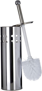Housewares Square Design Toilet Brush Holder - Stainless Steel