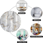 Shower Curtain Mould Proof Mildew Resistant Bathroom Shower Curtains Waterproof Shower Curtain 100% Polyester Marble Shower Curtains with 12 Hooks, 180 x 180 cm (Marble)