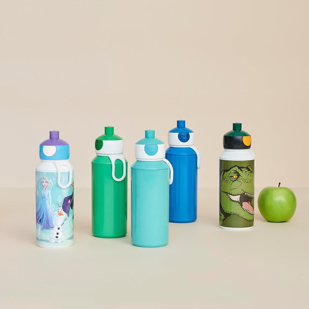 Drinking Bottle Pop-up Campus - Drinking Bottle Little Dutch - Leak Proof Drink Bottle For School - BPA-free & Dishwasher Safe - 400 ml - Little Farm