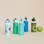 Drinking Bottle Pop-up Campus - Drinking Bottle Little Dutch - Leak Proof Drink Bottle For School - BPA-free & Dishwasher Safe - 400 ml - Little Farm