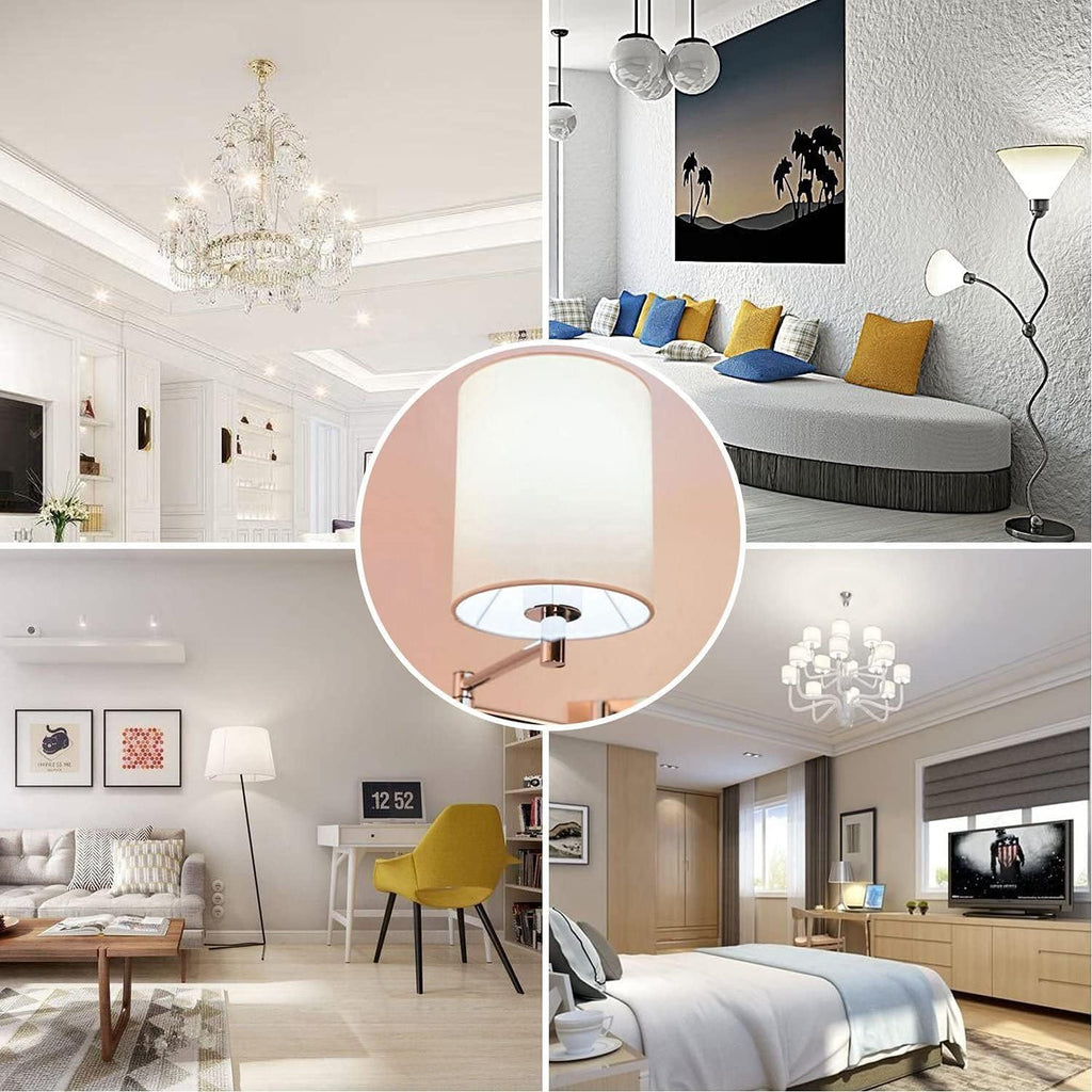 LED E14 Light Bulb - Non Dimmable - Candle - Daylight Lighting - 7W - Small Edison Screw - Equivalent of 50W - Frosted - Natural White 4000K - 595 Lumens - Energy and Cost Saving Light