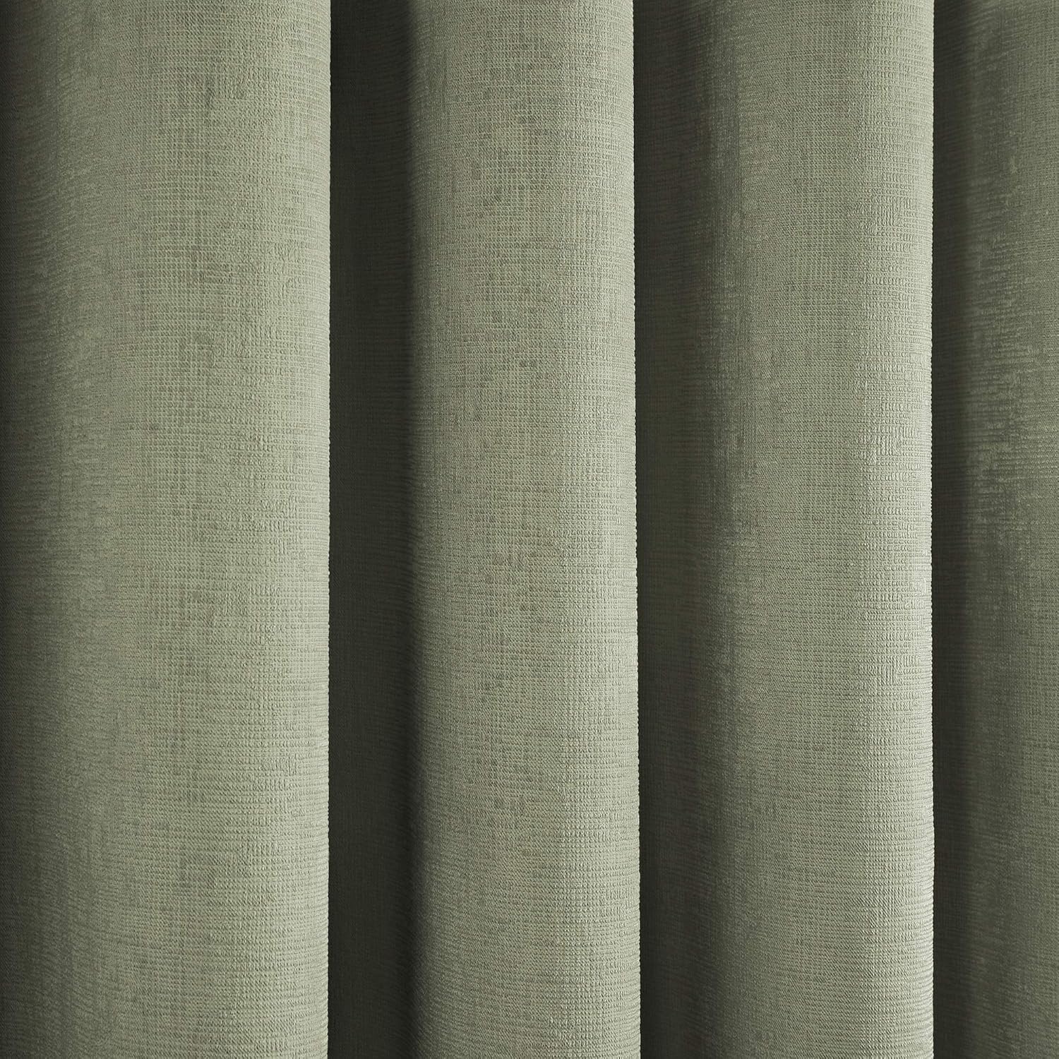 Green Curtains W90 x L90" (228 x 228cm) - 2x Panels - in Sage Green - for Bedroom/Living Room - Door Curtains - Strata Collection