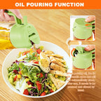 2 in 1 Oil Sprayer, 470ml/16oz Olive Oil Spray Bottle for Cooking, Air Fryer, Salad, Frying, BBQ, Green Food-grade Mister Spray Bottle