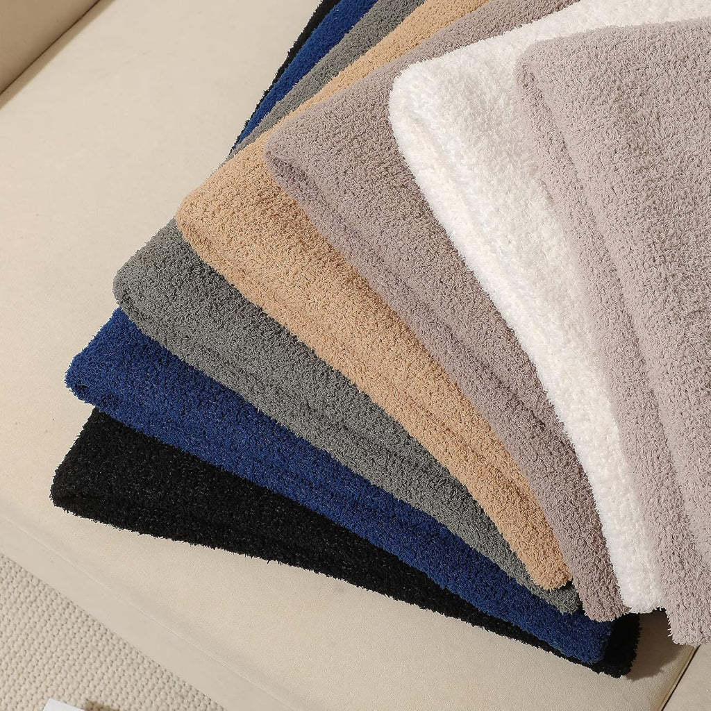 bearberry Super Soft Fluffy Throw Blanket Lightweight Cozy Warm Throw Blankets for Couch Bed Sofa All Season(Cream, 50”x60”)