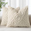 Set of 2 Faux Fur Cushion Covers 45x45 cm, Decorative Soft Plush Fluffy Velvet Cushion Cover 18X18 Inch,Square Boho Neutral Pillow case for Sofa, Beige