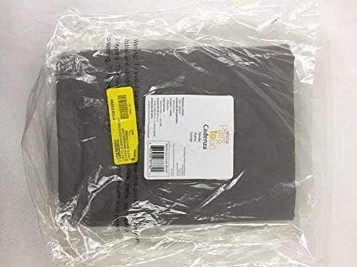 Eclipse Cadenza Microfiber Rod Pocket Panel Pair, Light Filtering Window Curtains, 63 in long x 40 in wide, (2 Panels), Smoke