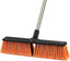 18IN Garden Broom Outdoor Heavy Duty with Long Handle(64IN), Hard Yard Sweeping Brush with Stiff Bristle, Patio Large Brooms Outside, Industrial Wide Brushes Set, Strong Deck Cleaning Tool