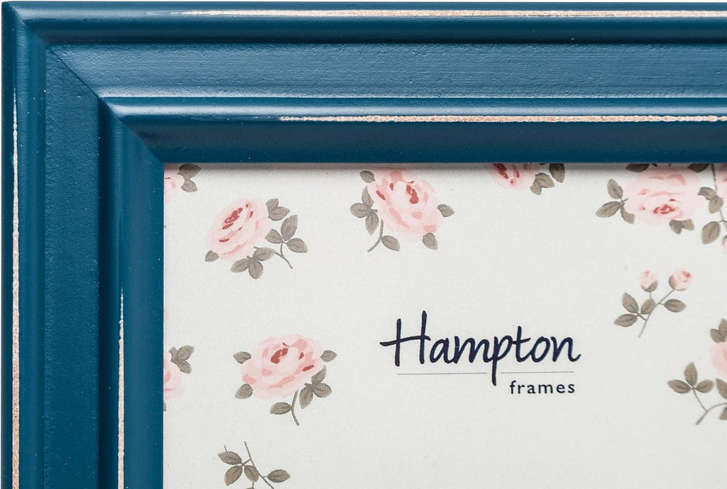 PALOMA Teal Blue Shabby Chic 5x7 13x18cm Distressed Wood Photo Frame PAL301957TL