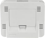 Radio-Controlled Alarm Clock RC550 (Sensor-controlled Night Light, Snooze, Temperature and Date Display) Plastic, White, 9.5 cm