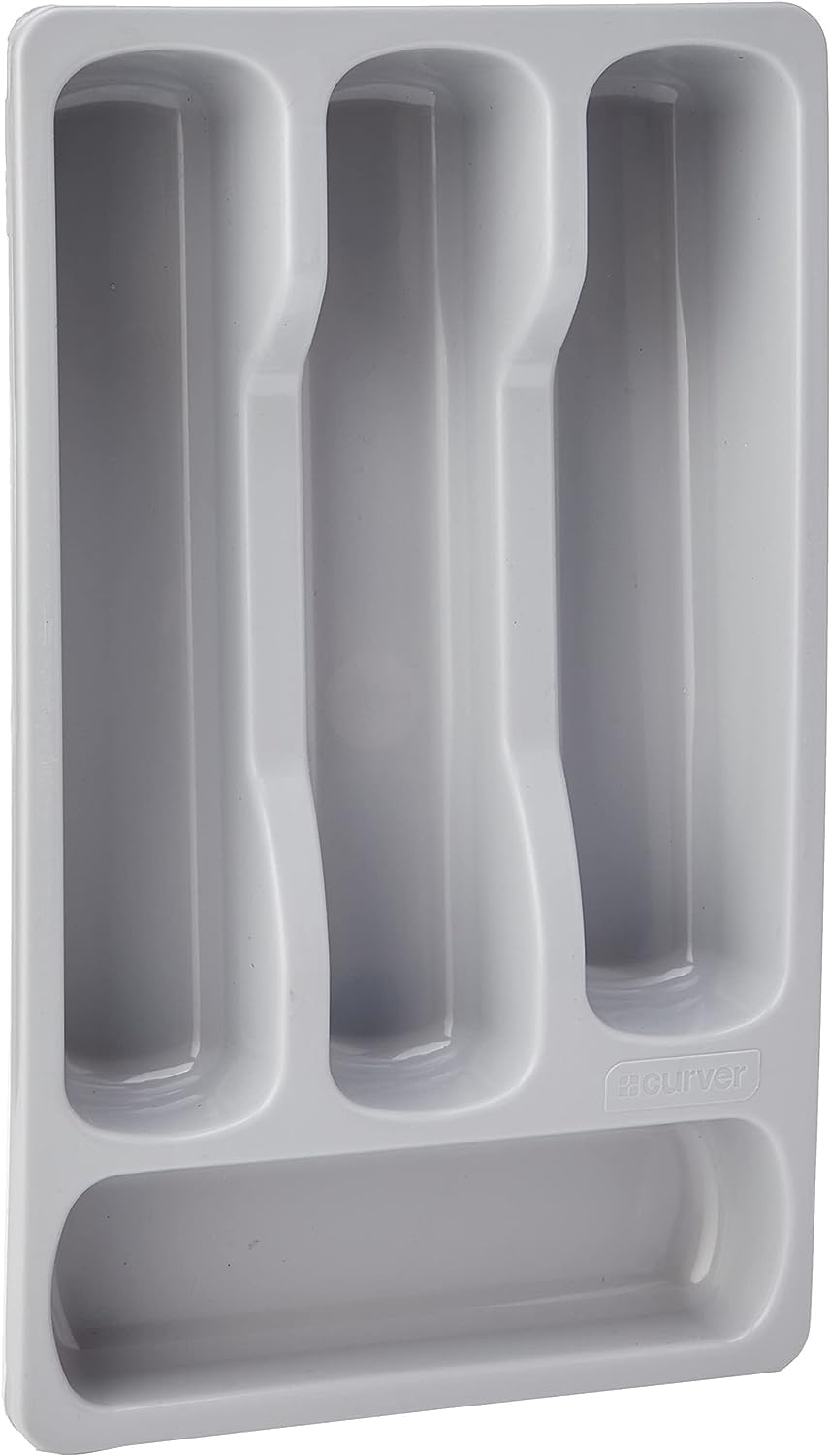 228006 Cutlery Tray Small Gray Plastic 33 x 20 x 6 cm