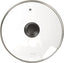 Ibili 970726 Stainless Steel Vented Silver & Black Glass Saucepan Cover Lid 26cm
