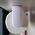 Paper Towel Holder Under Cabinet or Wall Mount ONE HAND Operation Tension Arm Kitchen Roll Holder (White, for 18-23cm/7-9inches roll)