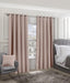 Emma Barclay Cali Eyelet - Woven Thermal Blackout Eyelet Curtains in Blush Pink - Width 66 x Drop 54" (168 x 137cm)