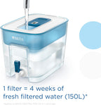 Flow XXL Water Filter Tank (8.2L) incl. 1x MAXTRA PRO Pure Performance cartridge - fridge-fitting dispenser for families and offices - now in sustainable Smart Box packaging