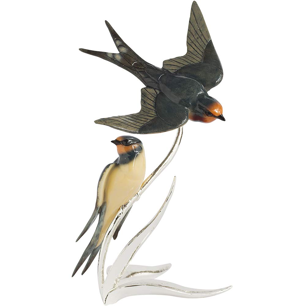 Arora 1504 Natures Realm Swallow Pair Bird Figurine, Multicolour, One Size Main image